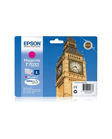 Epson Κασέτα Μελάνης T7033 Ματζέντα L by DoctorPrint