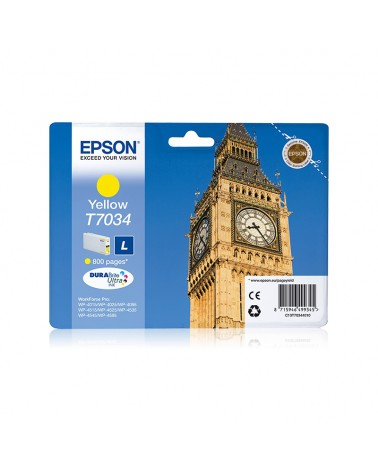 Epson Κασέτα Μελάνης T7034 Κίτρινο L by DoctorPrint