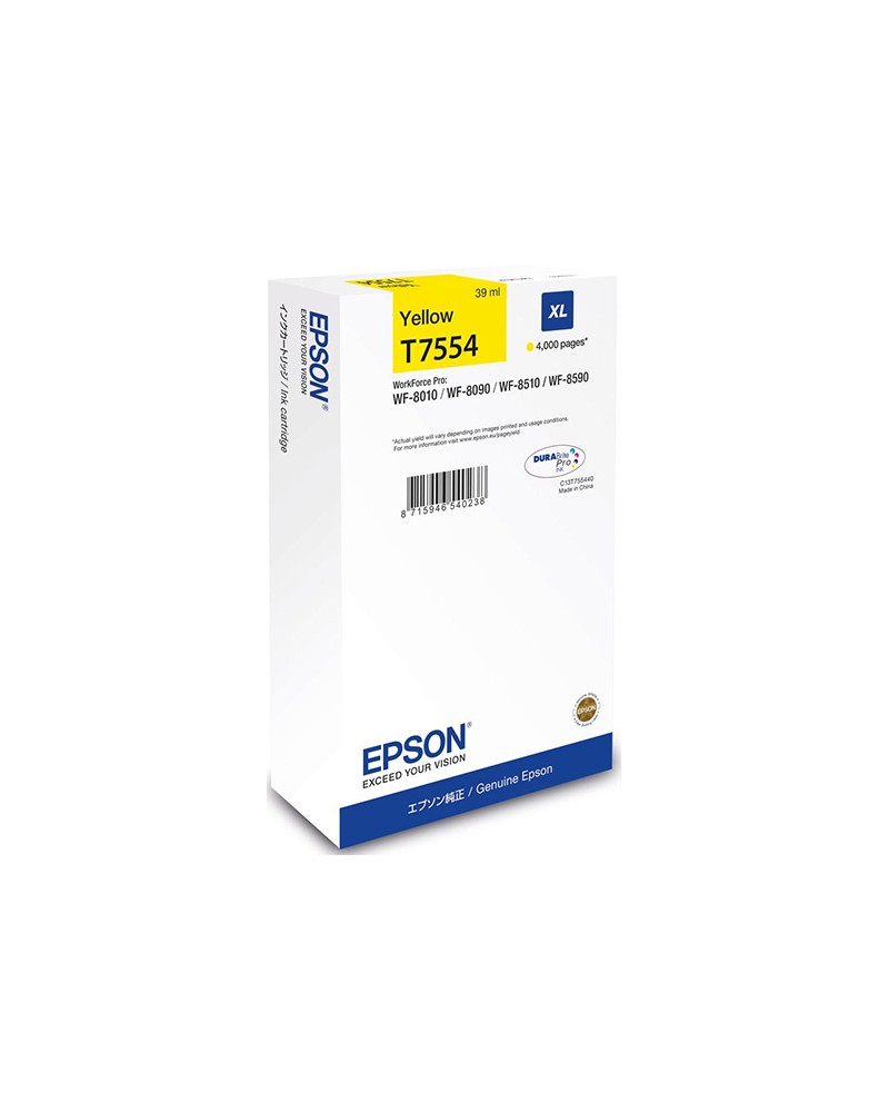 Epson Κασέτα Μελάνης T7554 Κίτρινο XL by DoctorPrint
