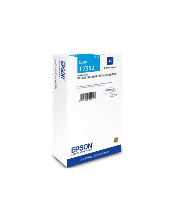 Epson Κασέτα Μελάνης T7552 Κυανό XL by DoctorPrint