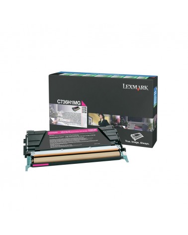 Lexmark Κασέτα Τόνερ C736H1MG Ματζέντα by DoctorPrint