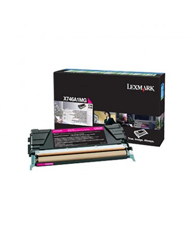 Lexmark Κασέτα Τόνερ X746A1MG Ματζέντα by DoctorPrint