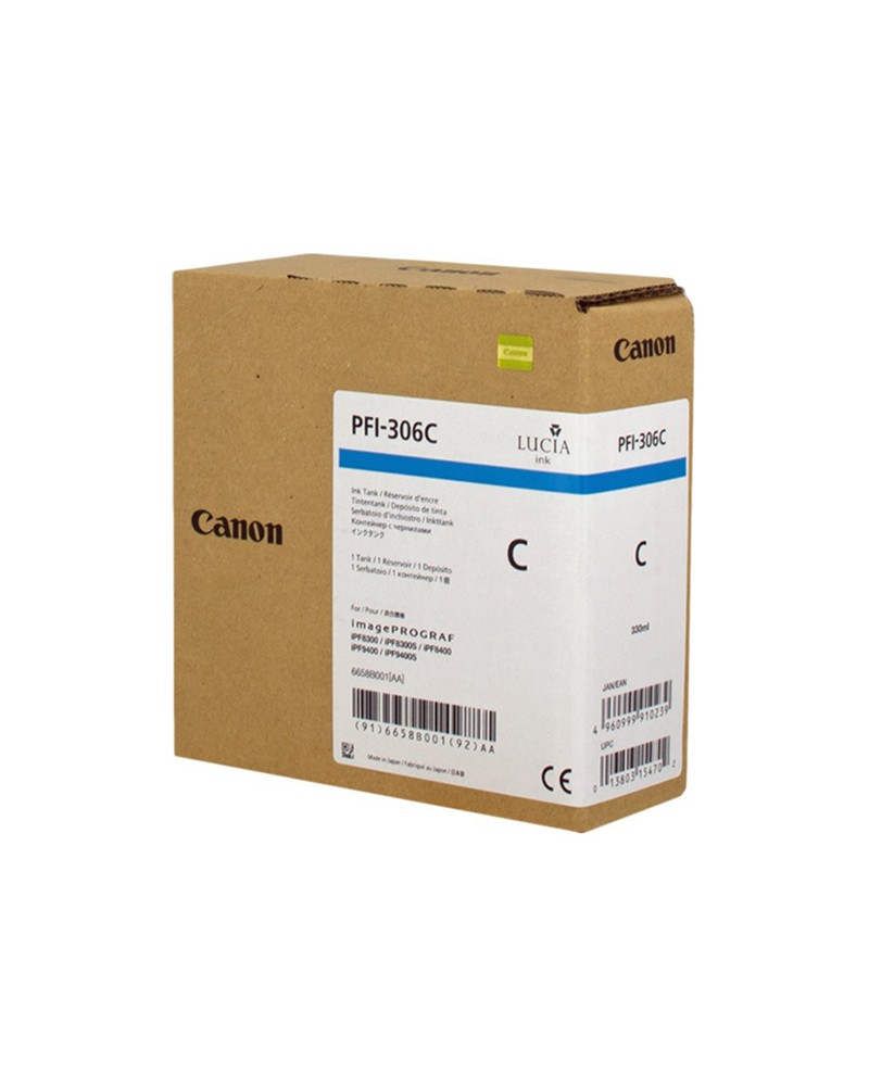 Canon Κασέτα Μελάνης Σειρά PFI-306 Κυανό by DoctorPrint