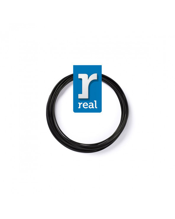 REAL PLA 3D pen filament Black ( 10 m / 1.75 mm ) (3DPFPLABLACK10MM175) (REF3DPFPLABLACK10MM175)