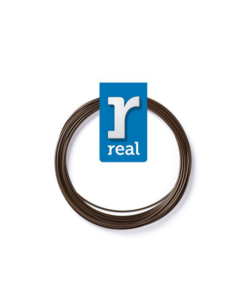 REAL PLA 3D pen filament Brown ( 10 m / 1.75 mm ) (3DPFPLABROWN10MM175) (REF3DPFPLABROWN10MM175)