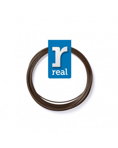 REAL PLA 3D pen filament Brown ( 10 m / 1.75 mm ) (3DPFPLABROWN10MM175) (REF3DPFPLABROWN10MM175)