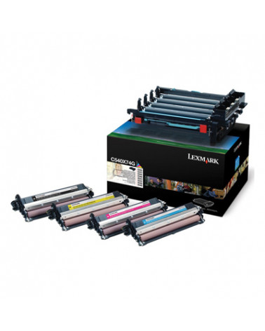 LEXMARK C54x/X543 BLK & COL IMAGING KIT (30k) (C540X74) (LEXC540X74)