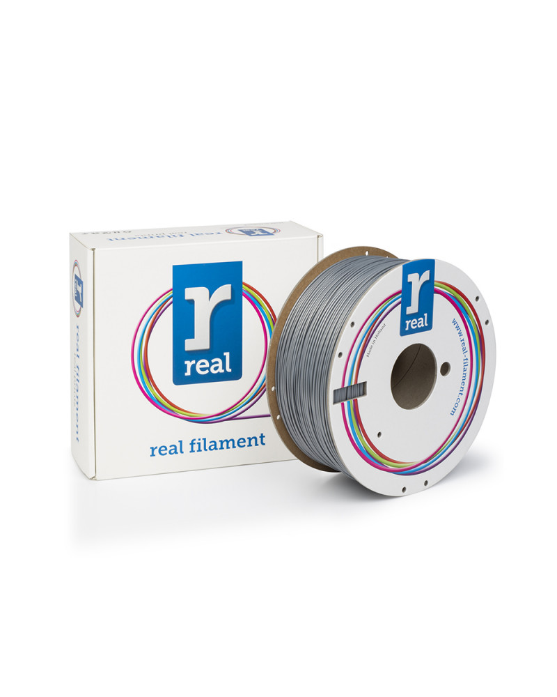 REAL ABS 3D Νήμα Εκτυπωτή Ασημί - Καρούλι 1Kg - 1.75mm