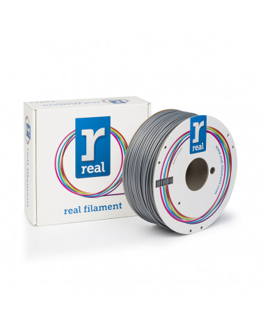 REAL ABS 3D Νήμα Εκτυπωτή Ασημί - Καρούλι 1Kg - 2.85mm
