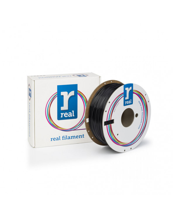 REAL PC PETG 3D Printer Filament - Black - Spool of 1Kg - 1.75mm (REFPCPETGBLACK1000MM175)