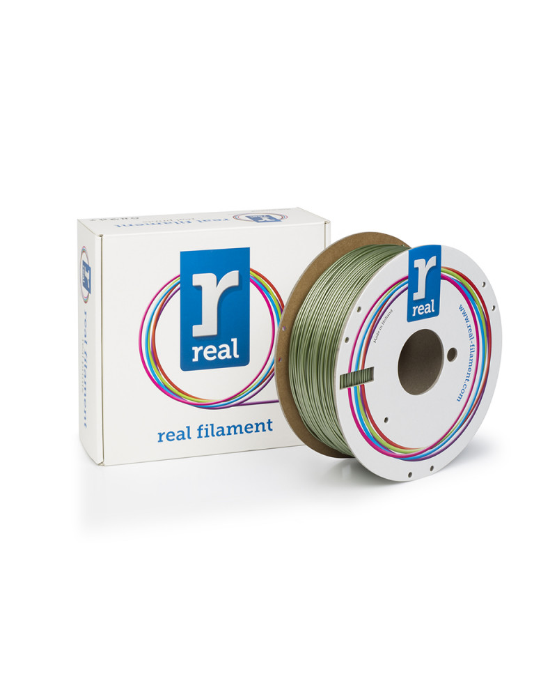 REAL PETG 3D Printer Filament - Brass - spool of 1Kg - 1.75mm (REFPETGBRASS1000MM175)
