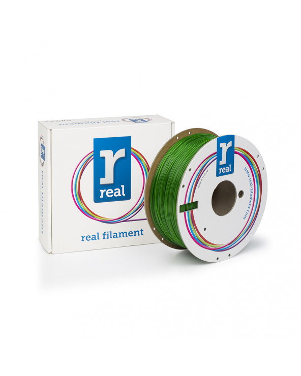 REAL PETG 3D Printer Filament - Translucent Green - spool of 1Kg - 1.75mm