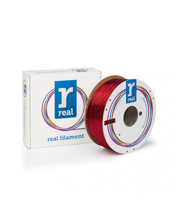 REAL PETG 3D Printer Filament - Translucent Red - spool of 1Kg - 2.85mm (REFPETGRED1000MM3)