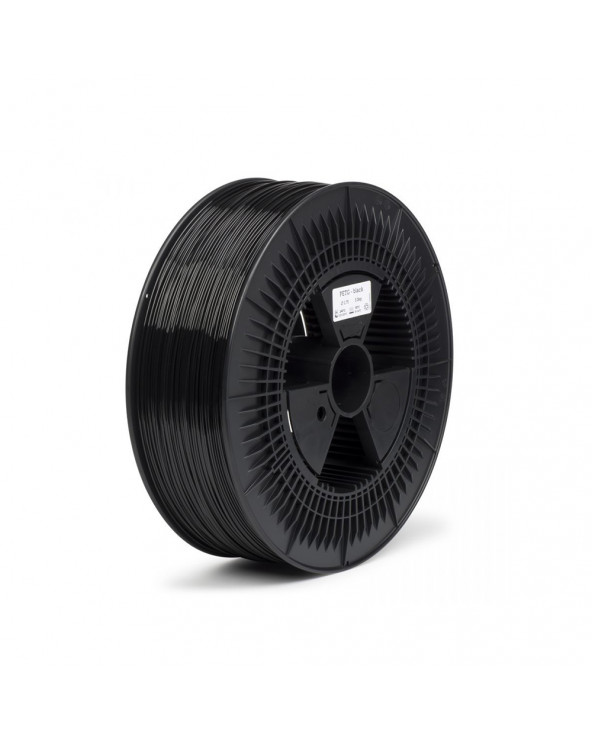 REAL PETG 3D Printer Filament - Black - Spool of 5Kg - 1.75mm (REFPETGSBLACK5000MM175)