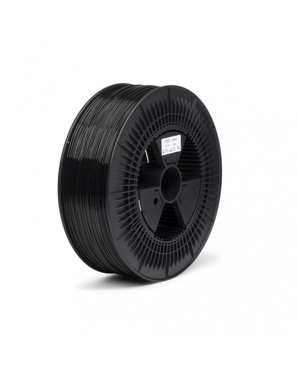 REAL PETG 3D Printer Filament - Black - spool of 5Kg - 2.85mm (REFPETGSBLACK5000MM285)