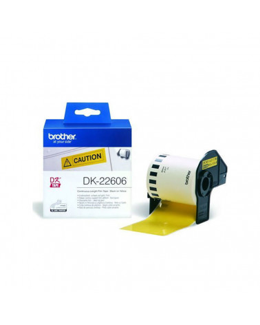 Brother P-touch Endless Label Yellow 15.2m x 62mm (DK22606) (BRODK22606)