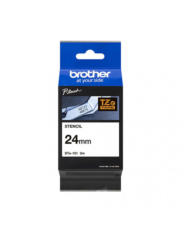 Brother P-touch Pattern Bond White on Transparent 3m x 24mm (STE151) (BROSTE151)