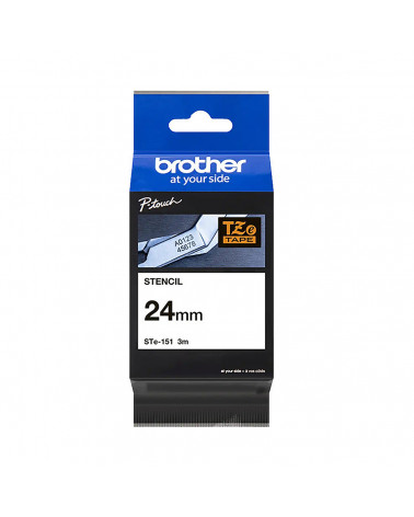 Brother P-touch Pattern Bond White on Transparent 3m x 24mm (STE151) (BROSTE151)