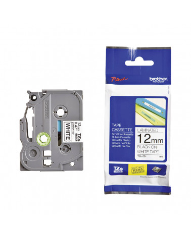 Brother TZe-231 Labelling Tape Cassette – Black on White, 12mm wide (TZE231) (BROTZE231)