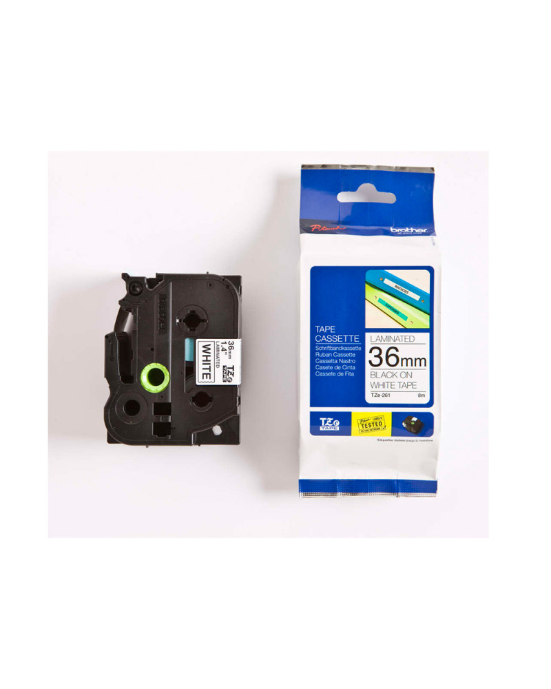Brother P-Touch Black on White 8m x 36mm (TZE261CIV) (BROTZE261CIV)