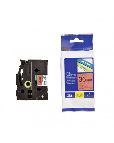 Brother P-Touch Laminated Black on Red 8m x 36mm (TZE461) (BROTZE461)