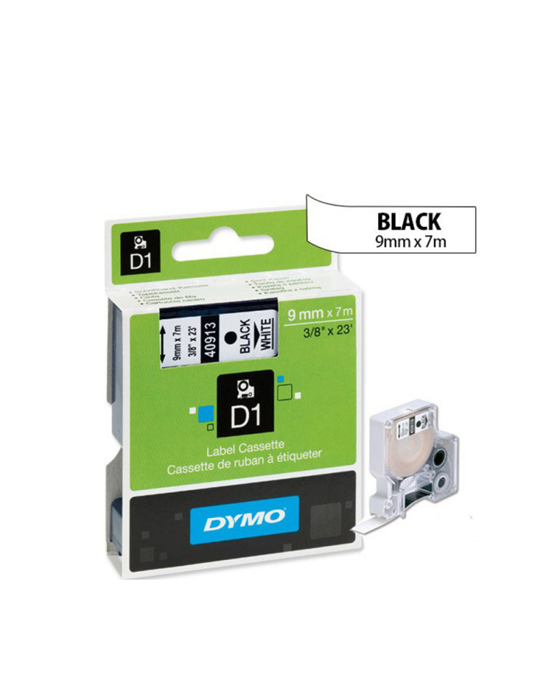 Ταινία Ετικετογράφου DYMO D1 40913 9mmx7m Black on White (DYMO40913)