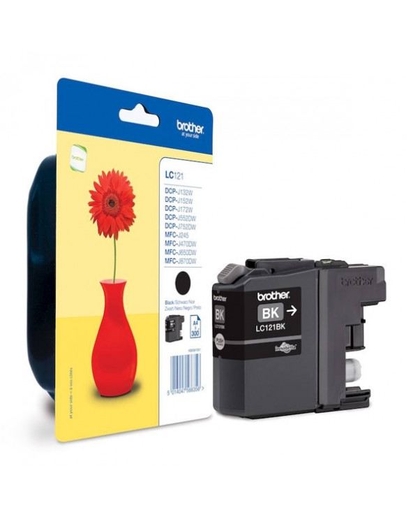 Brother Μελάνι Inkjet LC-121BK Black (LC-121BK) (BRO-LC-121BK)