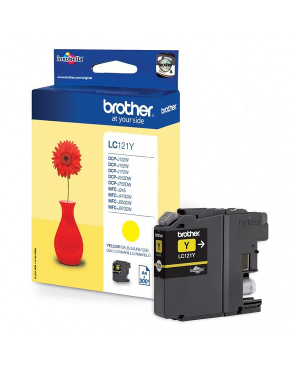 Brother Μελάνι Inkjet LC-121Y Yellow (LC-121Y) (BRO-LC-121Y)