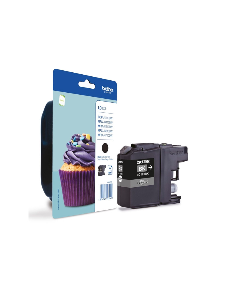 Brother Μελάνι Inkjet LC-123BK Black (LC-123BK) (BRO-LC-123BK)