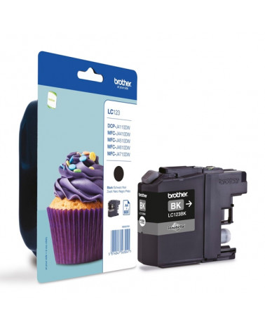 Brother Μελάνι Inkjet LC-123BK Black (LC-123BK) (BRO-LC-123BK)