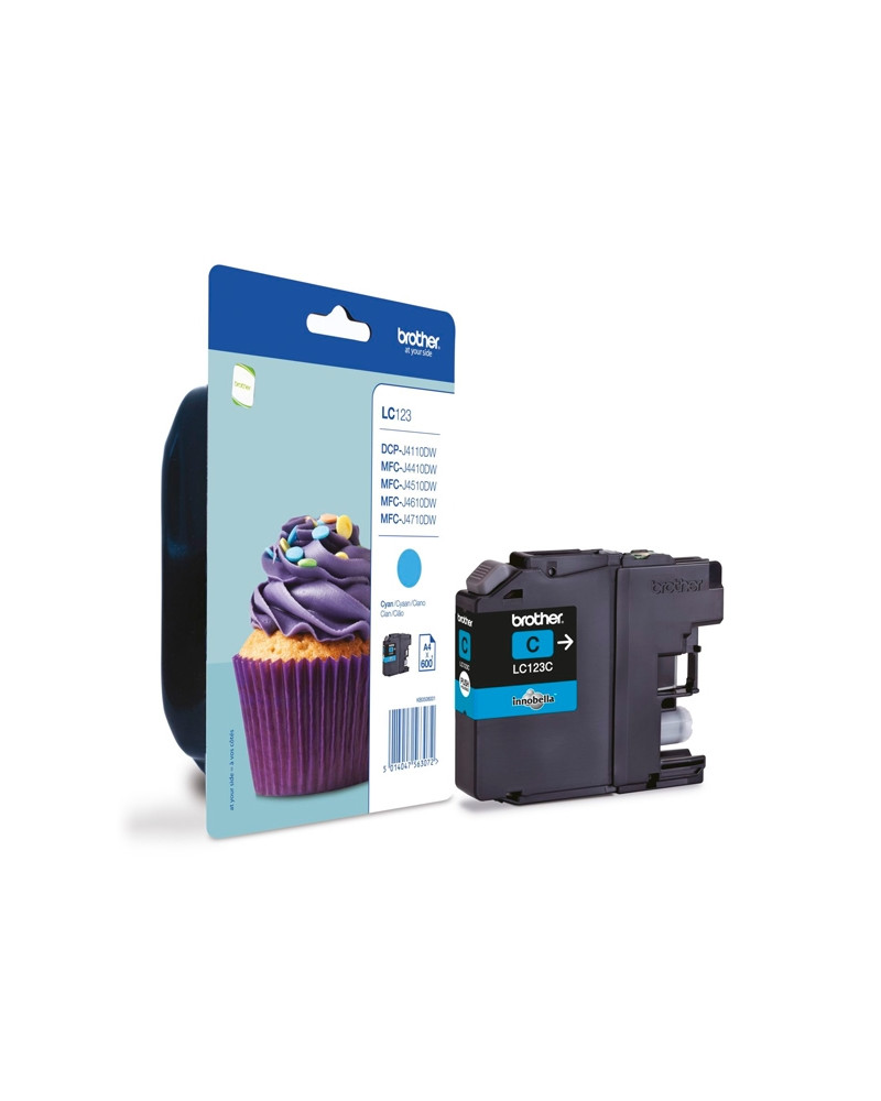 Brother Μελάνι Inkjet LC-123C Cyan (LC-123C) (BRO-LC-123C)