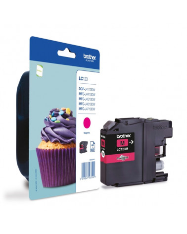 Brother Μελάνι Inkjet LC-123M Magenta (LC-123M) (BRO-LC-123M)