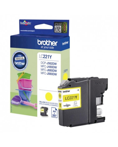 Brother Μελάνι Inkjet LC-221 Yellow (LC-221Y) (BRO-LC-221Y)