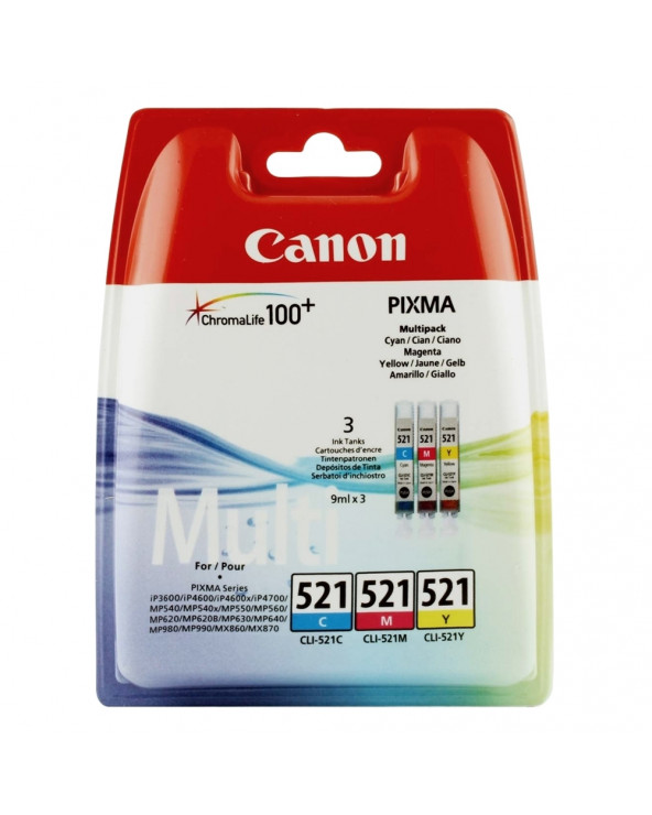 Canon Μελάνι Inkjet CLI-521VP Value Pack (2934B010) (CANCLI-521VP)