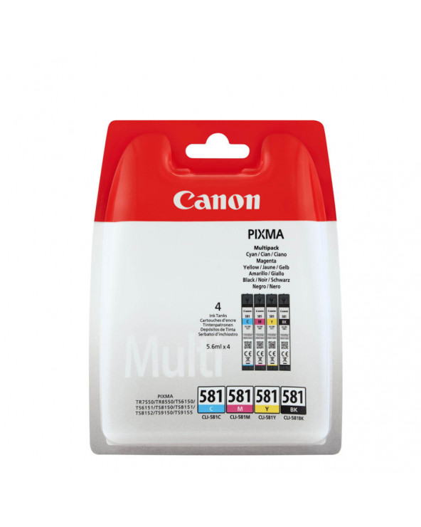 Canon Μελάνι Inkjet CLI-581MPK BK/C/M/Y (2103C004) (CANCLI-581MPK)