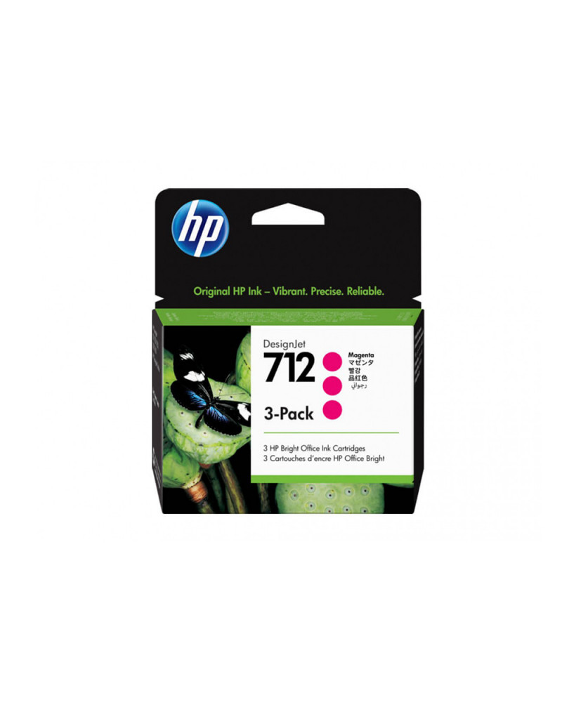 HP Μελάνι Inkjet No.712 Magenta 3-Pack (3ED78A) (HP3ED78A)
