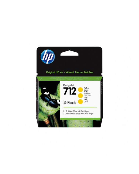 HP Μελάνι Inkjet No.712 Yellow 3-Pack (3ED79A) (HP3ED79A)
