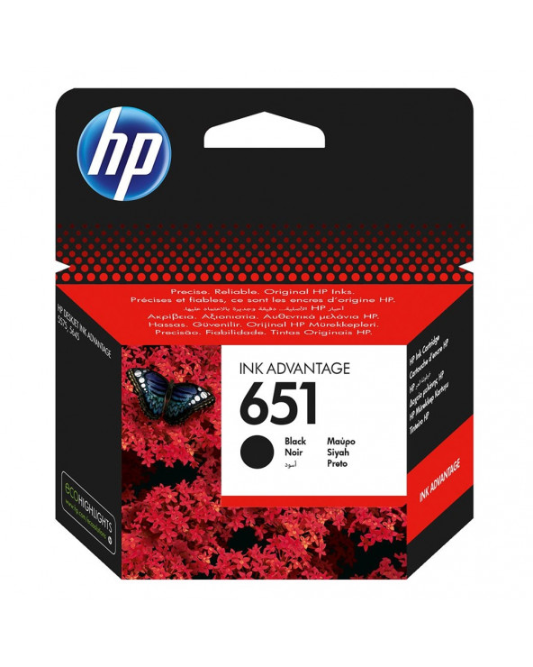 HP Μελάνι Inkjet No.651 Black (C2P10AE) (HPC2P10AE)