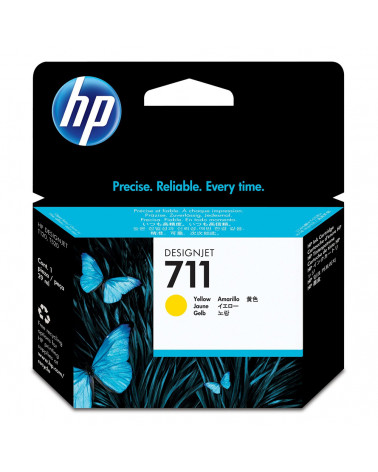 HP Μελάνι Inkjet No.711 Yellow (CZ132A) (HPCZ132A)