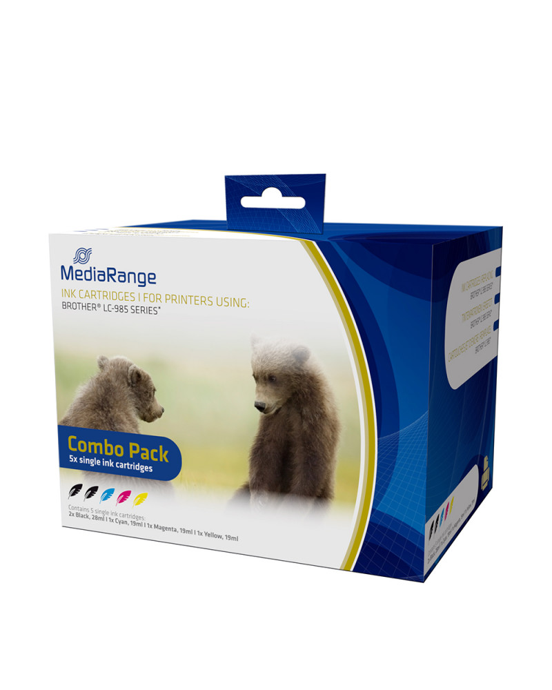 Inkjet MEDIARANGE Συμβατό για Εκτυπωτές Brother (Multipack) (LC-985) (MRB985)