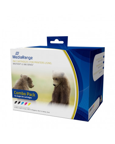 Inkjet MEDIARANGE Συμβατό για Εκτυπωτές Brother (Multipack) (LC-985) (MRB985)