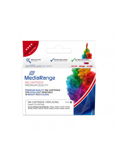 Inkjet MEDIARANGE Συμβατό για Εκτυπωτές Canon (Grey) (CLI-521G) (MRCC521GY)