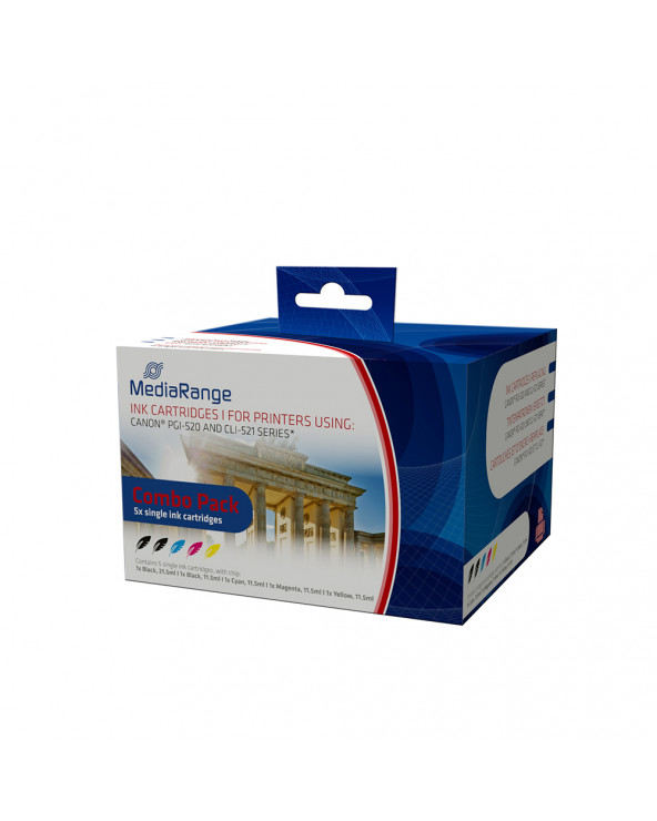 Inkjet MEDIARANGE Συμβατό για Εκτυπωτές Canon (Multipack) (PGI-520, CLI-521) (MRCP520C521)