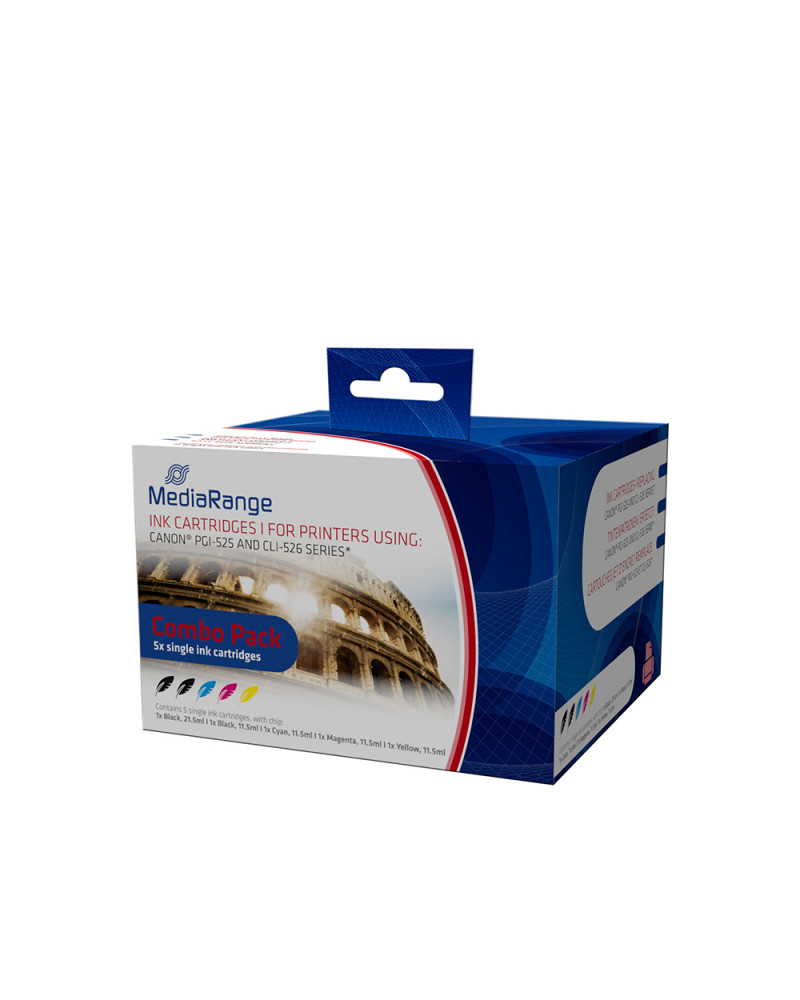 Inkjet MEDIARANGE Συμβατό για Εκτυπωτές Canon (Multipack) (PGI-525, CLI-526) (MRCP525C526)