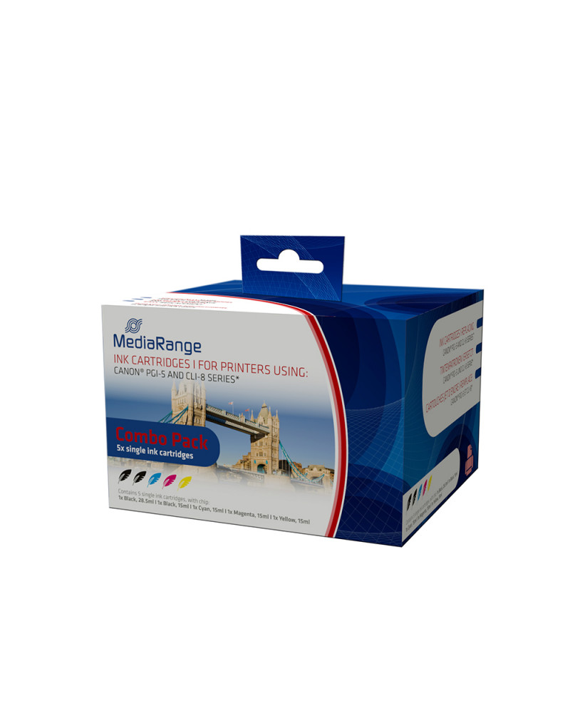 Inkjet MEDIARANGE Συμβατό για Εκτυπωτές Canon (Multipack) (PGI-5, CLI-8) (MRCP5C8)