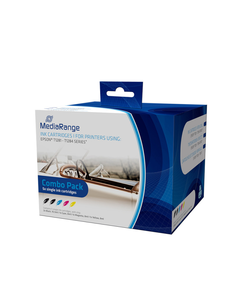 Inkjet MEDIARANGE Συμβατό για Εκτυπωτές Epson (Multipack) (T1281/T1284) (MRET128)