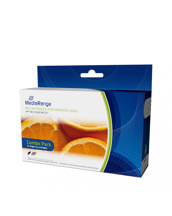 Inkjet MEDIARANGE Συμβατό για Εκτυπωτές HP (Multipack) (No.21/22) (MRHP21B22C)