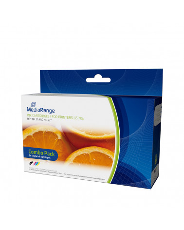 Inkjet MEDIARANGE Συμβατό για Εκτυπωτές HP (Multipack) (No.21/22) (MRHP21B22C)