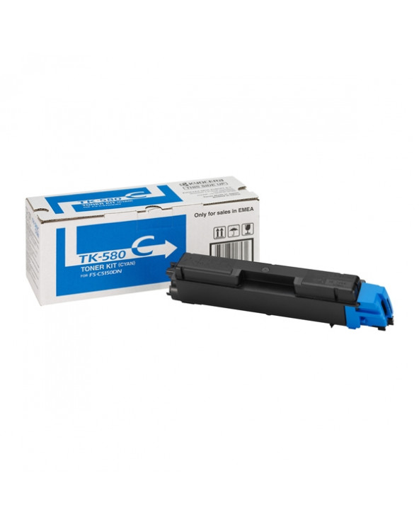 KYOCERA FS C5150DN CYAN TONER (2.8k) (TK-580C) (KYOTK580C)