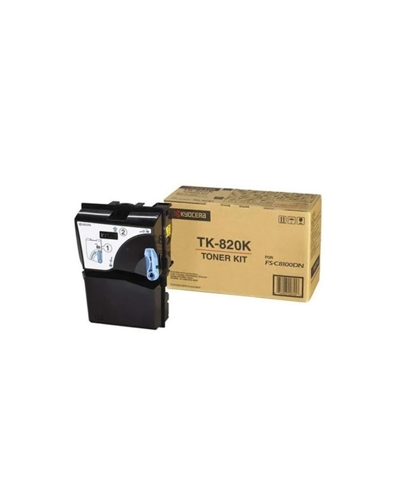 KYOCERA FS C8100DN TONER BLACK (15k) (TK-820K) (KYOTK820BK)